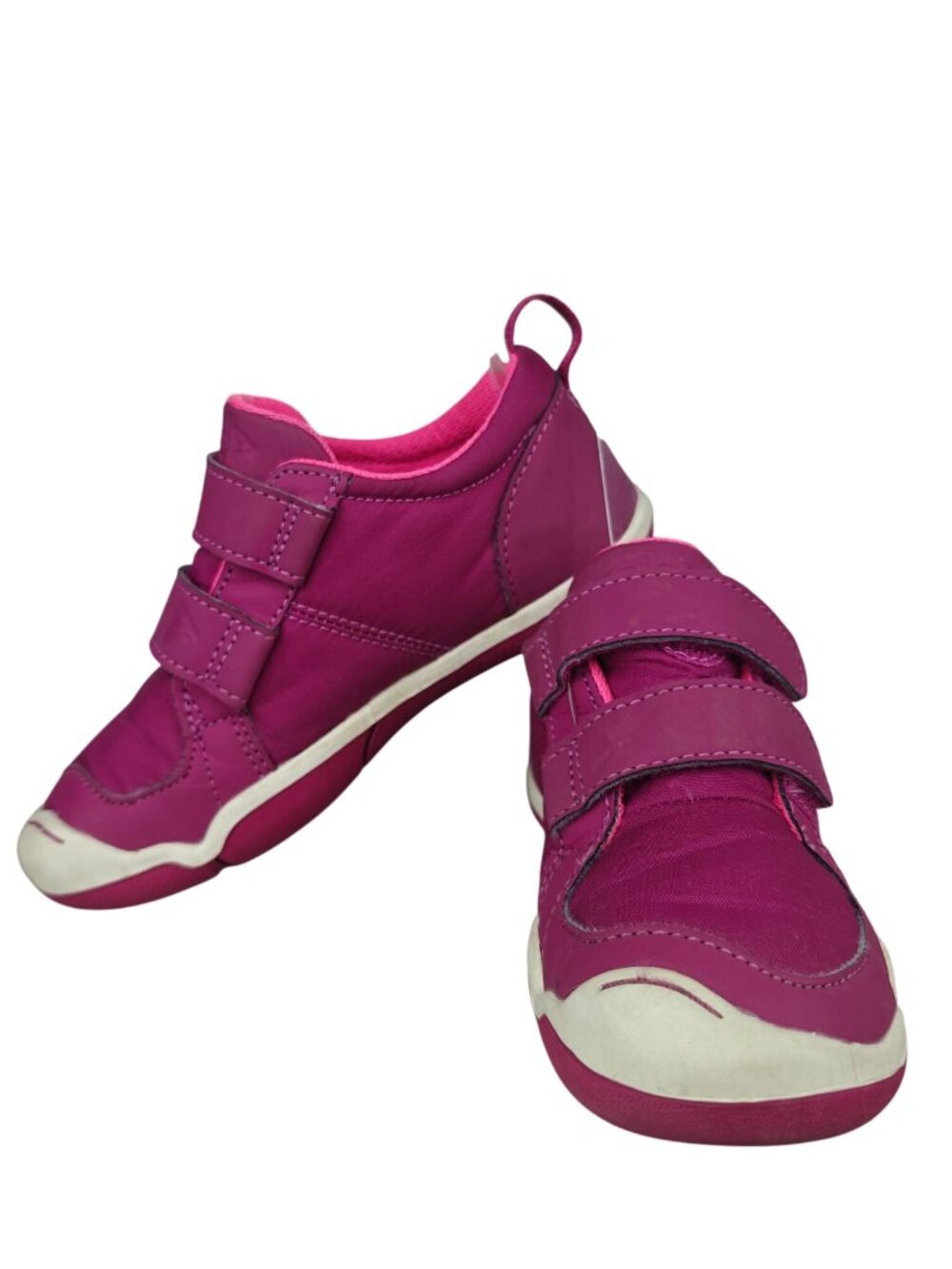 Plae Girls Athletic Sneakers Size 10 Magenta Pink Toddler Child Strap Closure